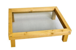 Ruddings Wood Ground Wooden Wild Bird Feeder Mesh Table Tray Micro Mesh Feeding - thumbnail 3