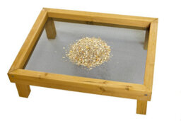 Ruddings Wood Ground Wooden Wild Bird Feeder Mesh Table Tray Micro Mesh Feeding - thumbnail 1