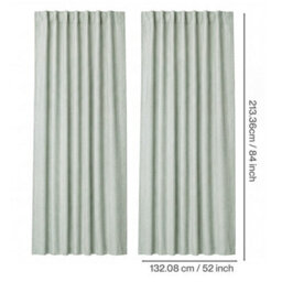 Marlow 100% Blackout Curtains For Bedroom Living Room Thermal Insulated - thumbnail 4