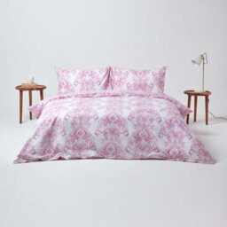 Homescapes Pink French Toile Patterned Duvet Cover Set, King - thumbnail 3