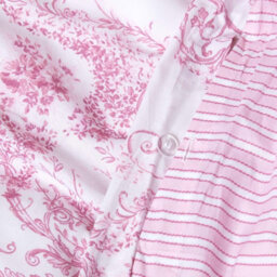 Homescapes Pink French Toile Patterned Duvet Cover Set, King - thumbnail 4