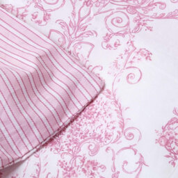 Homescapes Pink French Toile Patterned Duvet Cover Set, King - thumbnail 5
