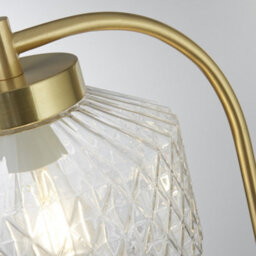 Lighting Collection Livorno Marble Effect Floor Lamp - thumbnail 3