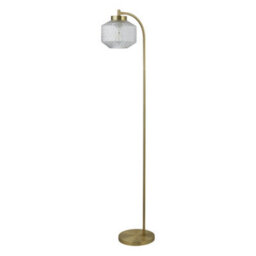 Lighting Collection Livorno Marble Effect Floor Lamp - thumbnail 2
