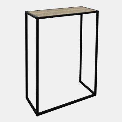 Ohs Wood Effect End Table Living Room Modern Console Bed Side Nightstand, Light Wood - image 1