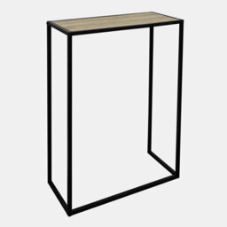 Ohs Wood Effect End Table Living Room Modern Console Bed Side Nightstand, Light Wood - thumbnail 1