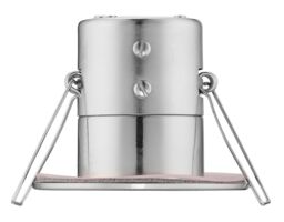 Luceco Eco Matt Silver Stainless Steel Effect Fixed Led Fire-Rated Cool White Downlight 5W Ip65 - thumbnail 4