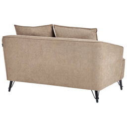 Beliani Living Room Set 5 Seater Hobro Fabric Light Brown - thumbnail 9