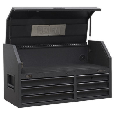 Sealey Topchest 6 Drawer 1030mm With Soft Close Drawers & Power Strip Ap4106Be - image 1