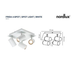 Nordlux Frida Metal Rail Adjustable Head White,mains - thumbnail 2
