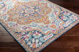 Livabliss Floransa-Vintage Yellow Blue Beige Orange Traditional Boho Living Dining Bedroom Rug 80 X 220 Cm Easy Care, Non Shedding - thumbnail 6