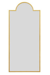 "Mirroroutlet Fenestra Arched - Full Length Gold Modern Wall And Leaner Mirror 75"" X 33"" (190 X 85Cm)" - thumbnail 2