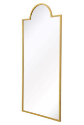 "Mirroroutlet Fenestra Arched - Full Length Gold Modern Wall And Leaner Mirror 75"" X 33"" (190 X 85Cm)" - thumbnail 3