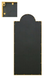 "Mirroroutlet Fenestra Arched - Full Length Gold Modern Wall And Leaner Mirror 75"" X 33"" (190 X 85Cm)" - thumbnail 4