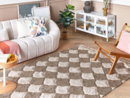 Beliani Rug Sinop Beige 140 X 200 Cm Cotton - thumbnail 2