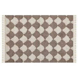 Beliani Rug Sinop Beige 140 X 200 Cm Cotton - thumbnail 1