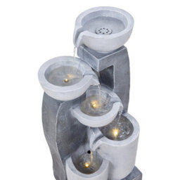 Living And Home 5-Tier Resin Solar Powered Water Fountain Outdoor Gardening Decor Water Features,75.5Cm(H) - thumbnail 6