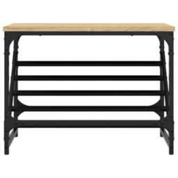 Vidaxl Shoe Rack Sonoma Oak 60X30X45 Cm Engineered Wood - thumbnail 4