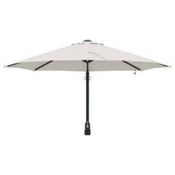 Berkfield Garden Parasol Beige, Black 248 X 248 X 148 Cm Polyester, Steel - thumbnail 4