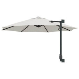 Berkfield Garden Parasol Beige, Black 248 X 248 X 148 Cm Polyester, Steel - thumbnail 6
