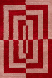The Rugs Joli Red And Pink Geometric Rug Soft Dense Pile Easy To Clean And Pet Friendly For Living Rooms And Bedrooms - thumbnail 2