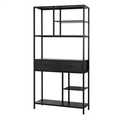 Heavy Duty Bookshelf Freestanding Bookcase Mdf Display Storage - image 1