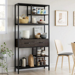Heavy Duty Bookshelf Freestanding Bookcase Mdf Display Storage - thumbnail 4