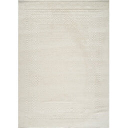 Livabliss Freud-Modern Ivory Off-White High Pile Living Dining Bedroom Rug 120 X 170 Cm Easy Care, Non Shedding - thumbnail 1