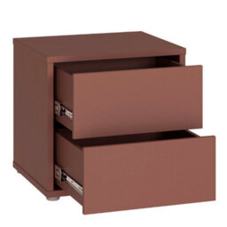 Furniture To Go Alice Springs Low Bedside Cabinet With 2 Drawers Push-To-Open In Terracotta - thumbnail 5