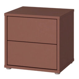 Furniture To Go Alice Springs Low Bedside Cabinet With 2 Drawers Push-To-Open In Terracotta - thumbnail 4