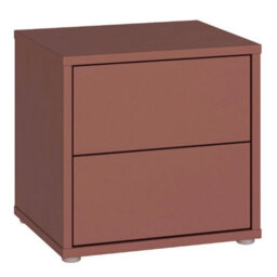 Furniture To Go Alice Springs Low Bedside Cabinet With 2 Drawers Push-To-Open In Terracotta - thumbnail 2
