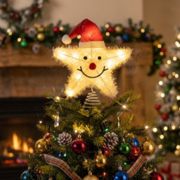 Christmas Tree Led Star Topper Battery Operated Xmas Tree Decoration - thumbnail 5