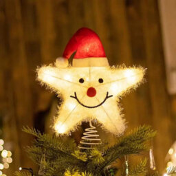 Christmas Tree Led Star Topper Battery Operated Xmas Tree Decoration - thumbnail 1