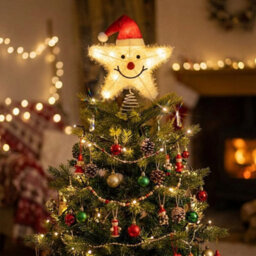Christmas Tree Led Star Topper Battery Operated Xmas Tree Decoration - thumbnail 4