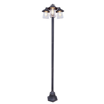 CGC Lighting Cgc Isabella Black & Bronze Vintage Triple Post Lantern - image 1