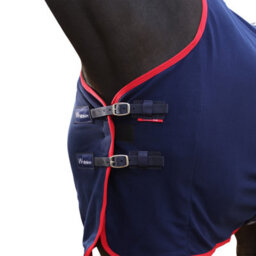 "Whitaker Rastrick V2 Standard-Neck Horse Fleece Rug Navy (5 3"")" - thumbnail 4