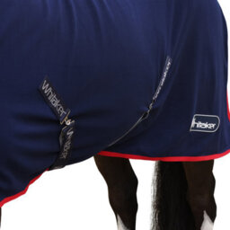 "Whitaker Rastrick V2 Standard-Neck Horse Fleece Rug Navy (5 3"")" - thumbnail 3