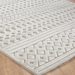 Livabliss Le Mans-Modern White 3D High & Low Pile Textured In- & Outdoor Rug 160 X 220 Cm Easy Care, Non Shedding - thumbnail 6