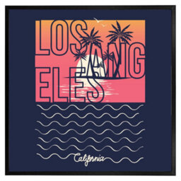 "Andrew Lee Los Angeles Sunset (Picutre Frame) / 20X20"" / Brown" - thumbnail 3
