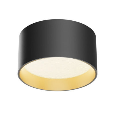 Luminosa Lighting Luminosa Vega Surface Mounted Downlight Black And Matte Gold 3000K 1030Lm - image 1