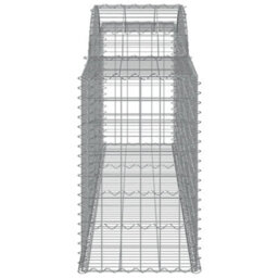 Berkfield Arched Gabion Baskets 7 Pcs 300X50X80/100 Cm Galvanised Iron - thumbnail 5