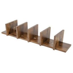 Brown 5 Tier Shelving Display Shelf Wall Mounted Bookcase Storage Rack Plant Stand - thumbnail 6