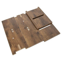 Brown 5 Tier Shelving Display Shelf Wall Mounted Bookcase Storage Rack Plant Stand - thumbnail 5