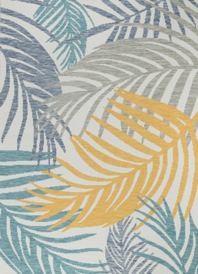 Livabliss Indoor & Outdoor Coastal Light Grey Mouna Area Rug 160 X 213 Cm Easy To Clean, Perfect For Balcony Or Dining Room