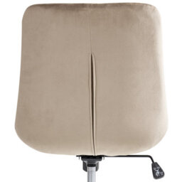 Beliani Office Chair Melrose Velvet Taupe - thumbnail 5
