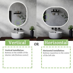 Maerts-E Oval Led Bluetooth Bathroom Mirror 500X700mm 3 Colour Dimmable Lights Memory Demister Touch/wall Switch Control - thumbnail 7