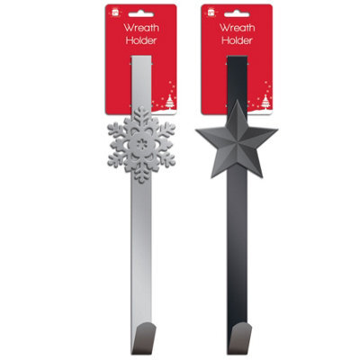Pack Of 2 30Cm Metal Christmas Wreath Holders - image 1