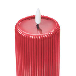 Beliani Set Of 6 Led Candles Noisette 10/16 Cm Red - thumbnail 6