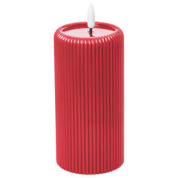 Beliani Set Of 6 Led Candles Noisette 10/16 Cm Red - thumbnail 4