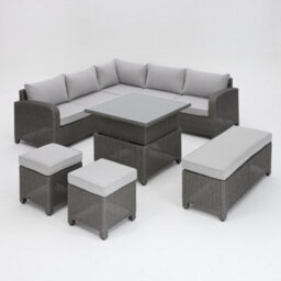 Home Detail Hadley 5 Seater L Shape Garden Sofa Set With Rising Table - thumbnail 4